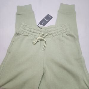 Allbirds Womens Green Tapered Leg Pockets Drawstring R&R Sweatpant Size XS NWT